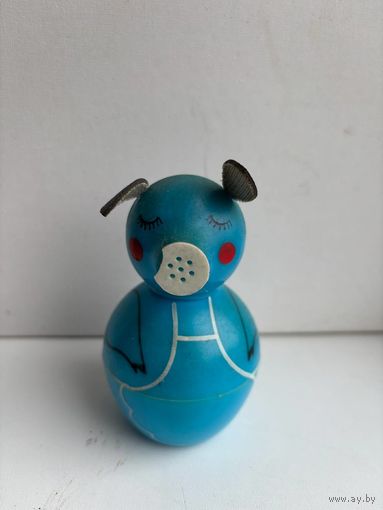 СССР. Солонка поросенок. Колкий пластик. Середина 20-века.