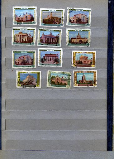 СССР, 1955, СЕЛЬХОЗВЫСТАВКА,   12м  по 35 коп шт гашеная