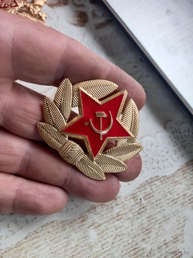 Кокарда солдатская ВС СА СССР краб
