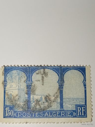 Алжир  марка колония Франции 1927 Стандарт 1,5фр