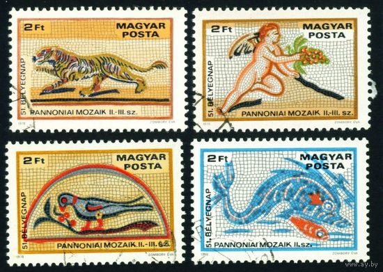 День почтовой марки. Мозаики Венгрия 1978 год серия из 4-х марок