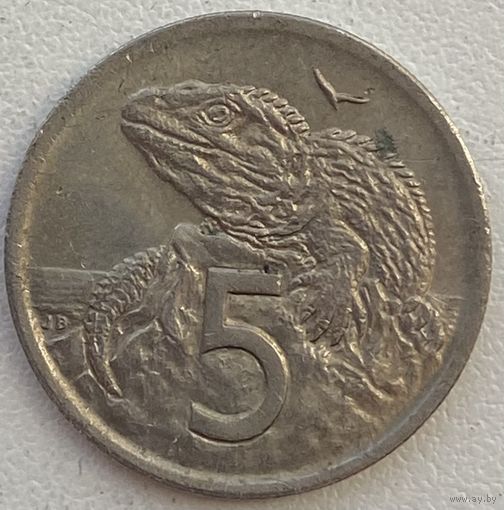 Новая Зеландия 5 центов 1972 г.