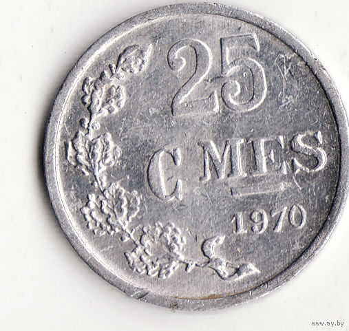 25 сантимов 1970 год