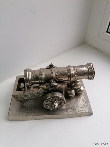 Статуэтка Пушка, металл, силумин