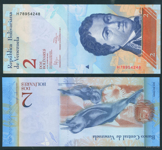 Венесуэла 2 боливара фуэрте 2012 UNC