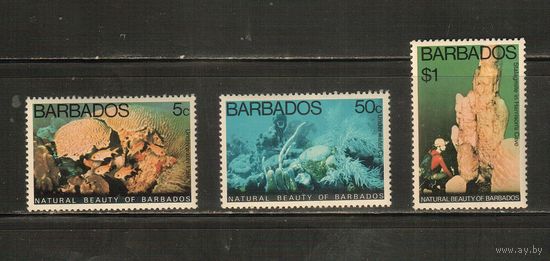 Барбадос-1977(Мих.422-425) , ** , Морская  Фауна, Рыбы,