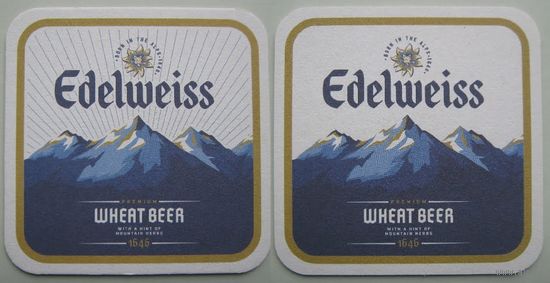 Подставка под пиво "Edelweiss ". /Австрия /.