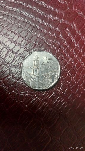 Монета 25 сентаво 2003г. Куба. Хорошая!