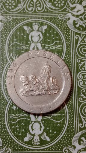 Испания 200 песет 1990