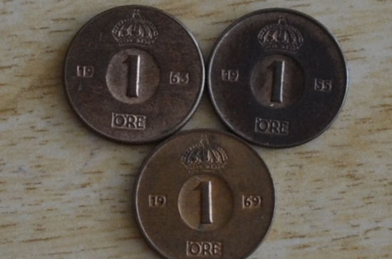 Швеция 1 эре 1955,63