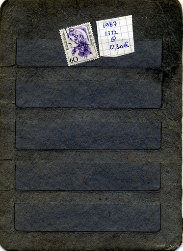 ФРГ, 1987,  ИЗВЕСТНЫЕ ЖЕНЩИНЫ,  1м   гашеная