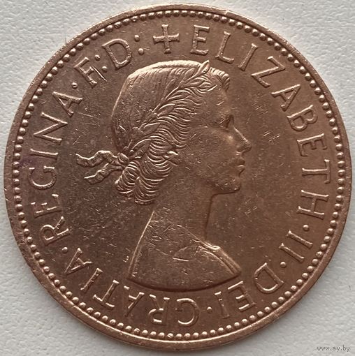 Великобритания 1 пенни 1966 г.