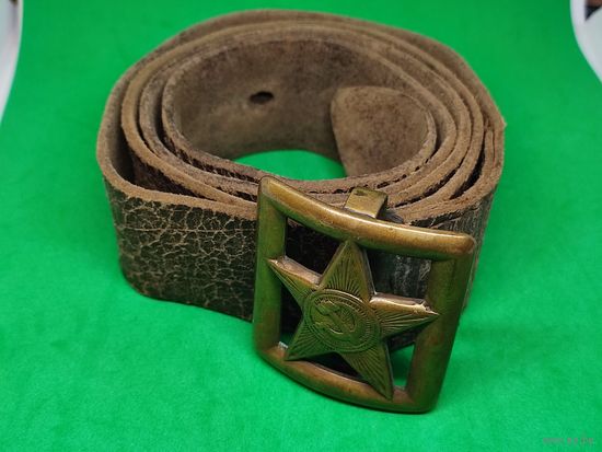Ремень с прорезной пряжкой РККА