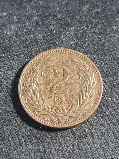 Австро-Венгрия 2 геллера 1896