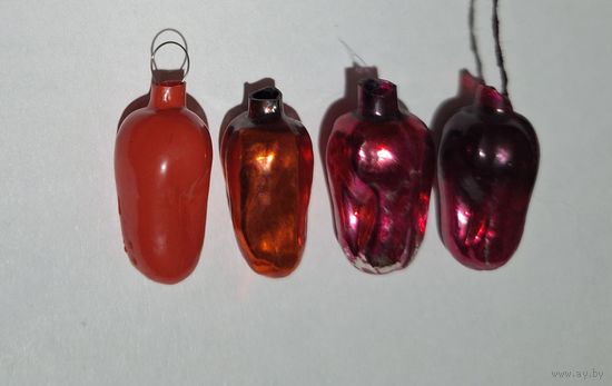 Елочные мини игрушки Перец из московских наборов Малютка