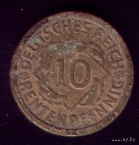 10 пфеннигов 1924 год F Германия