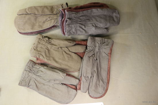 Рукавицы стрелковые СССР, одним лотом. Распродажа коллекции вещей. С РУБЛЯ! АУКЦИОН!