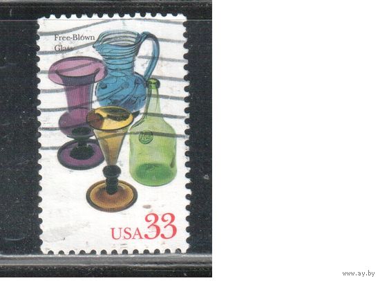 США-1999 (Мих.3148) , гаш., Изделия из стекла