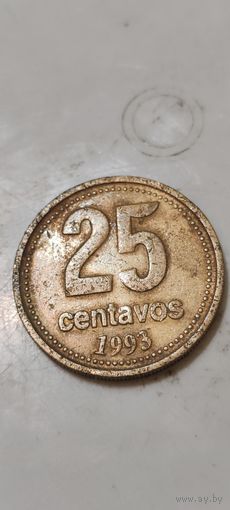Аргентина 25 сентавос 1993
