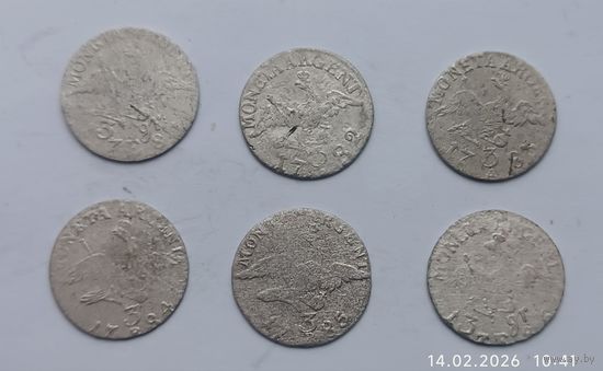 Пруссия. 3 гроша 1781-1786