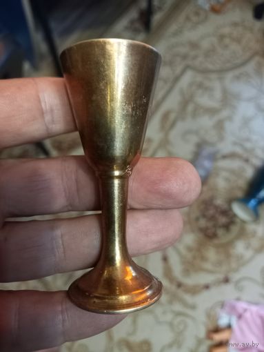 Рюмка латунная тяжелая СССР