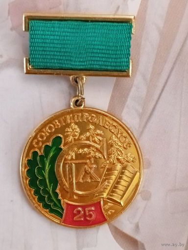 Знак Союзгипролесхоз 25 лет. ММД.