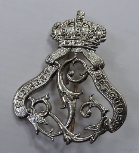 Кокарда "Regiment des guides" Бельгия. Размер 4-4.5 см.