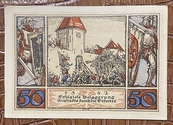 Нодгельд 50 пфеннигов 1921 год. Арнштадт. Веймарская республика