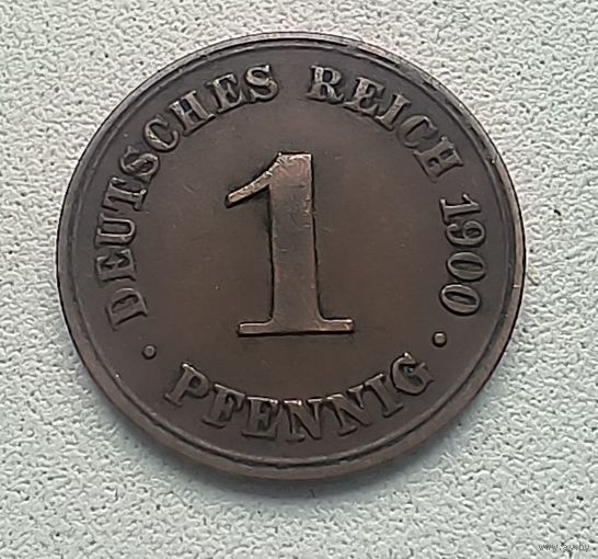 Германия 1 пфенниг, 1900 А  2-12-51