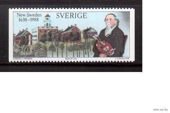 Швеция-1988(Мих.1474) ,  **   , Искусство, Живопись,Художник