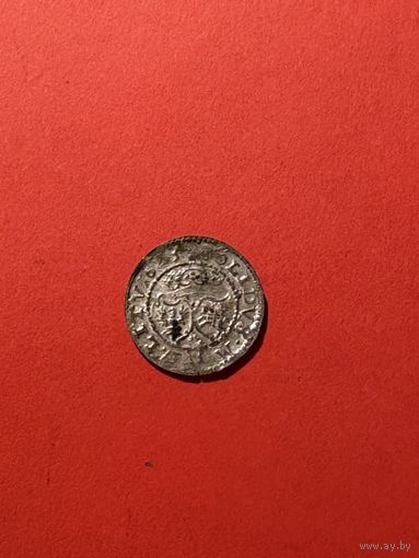 Солид 1621  Сигизмунд 3 редкий герб рыбы