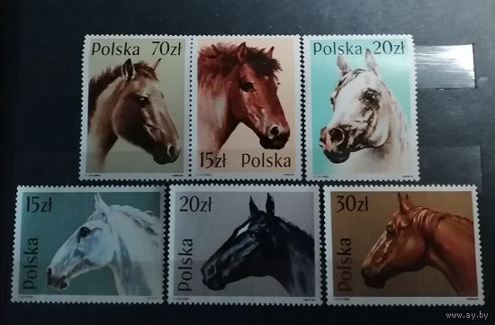 Польша 1988 Лошади