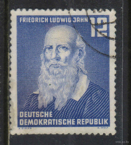 Германия ГДР 1952 100 летие смерти Фридриха Яна #317YII