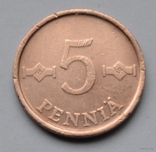 Финляндия, 5 пенни 1963 г.