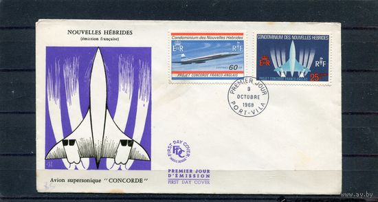 Вануату. КПД 1968. Британо-французский проект самолета Конкорд