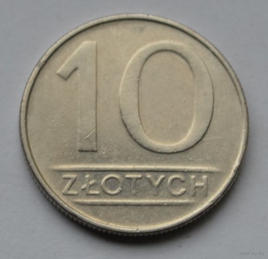 Польша, 10 злотых 1987 г.
