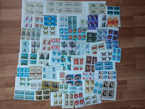 60 квартблоков чистых марок СССР