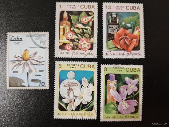 РАСПРОДАЖА КОЛЛЕКЦИИ. Куба. марки "цветы"