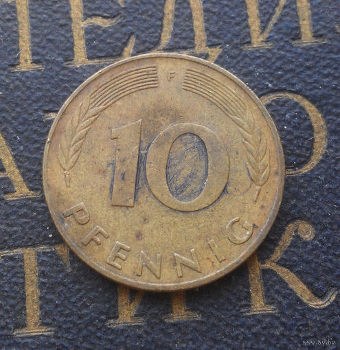 10 пфеннигов 1990 (F) Германия ФРГ #03