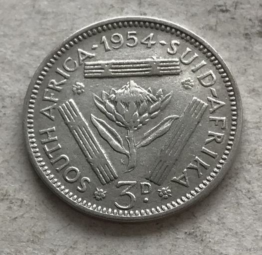 ЮАР 3 пенса 1954 Елизавета II