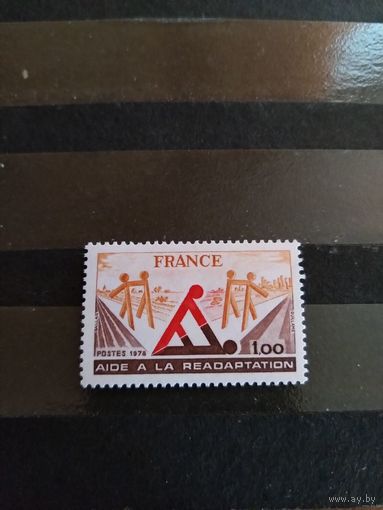 1978 Франция медицина помощь выздоравливающим клей MNH** выпускалась одиночкой 3-12