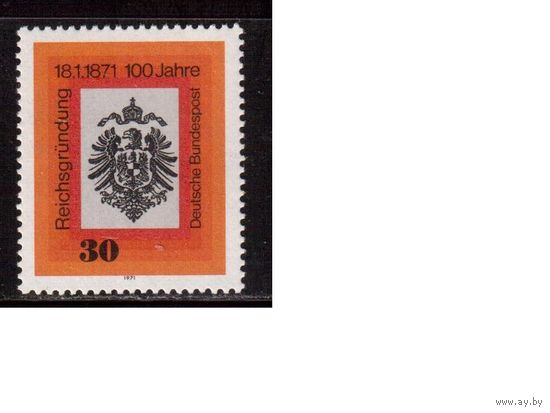Германия(ФРГ)-1971,(Мих.658), ** , Герб