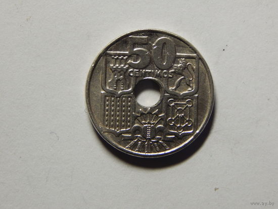 Испания 50 сентимо 1949г