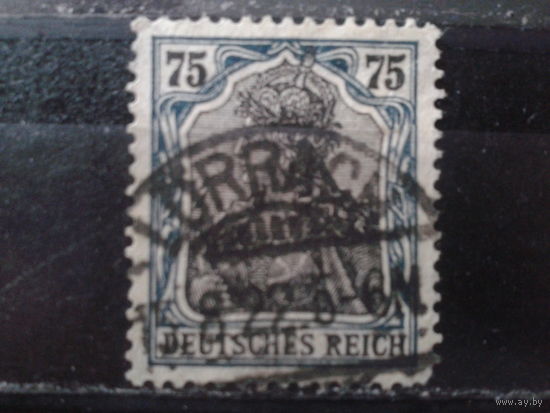 Германия Рейх 1918 "Германия" 7-й выпуск 75 пф Михель-3,0 евро гаш