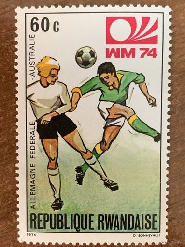 Руанда 1974. Футбол. Марка из серии