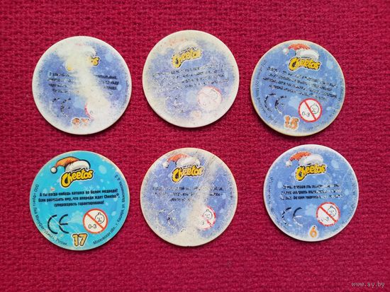 Фишки кепсы caps Cheetos Читос. Цена за все фишки.