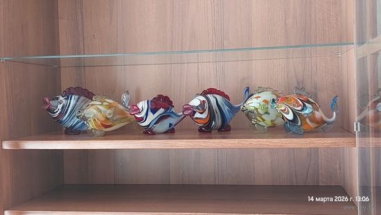 Рыбка цветное стекло