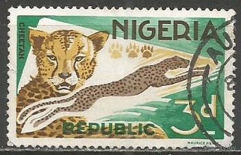 Нигерия. Гепард. 1965г. Mi#179.