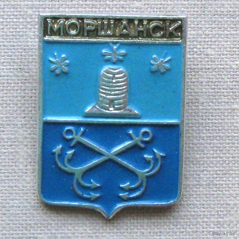 Значок герб города Моршанск 14-01