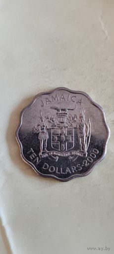 Ямайка 10 долларов 2000